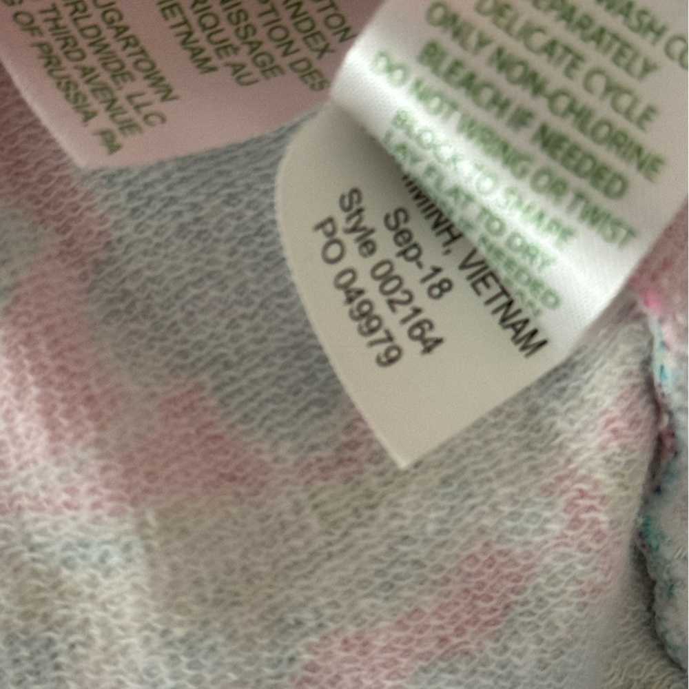 Lilly Pulitzer Skipper Popover Multi Snap Back Medium Pink Green Half Zip - Picture 7 of 8